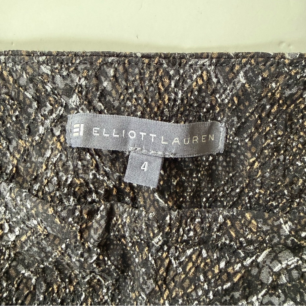 ELLIOTT LAUREN Snakeskin Print Pull On Skinny Legging Size 4 Pant 29 inch waist - Picture 6 of 13